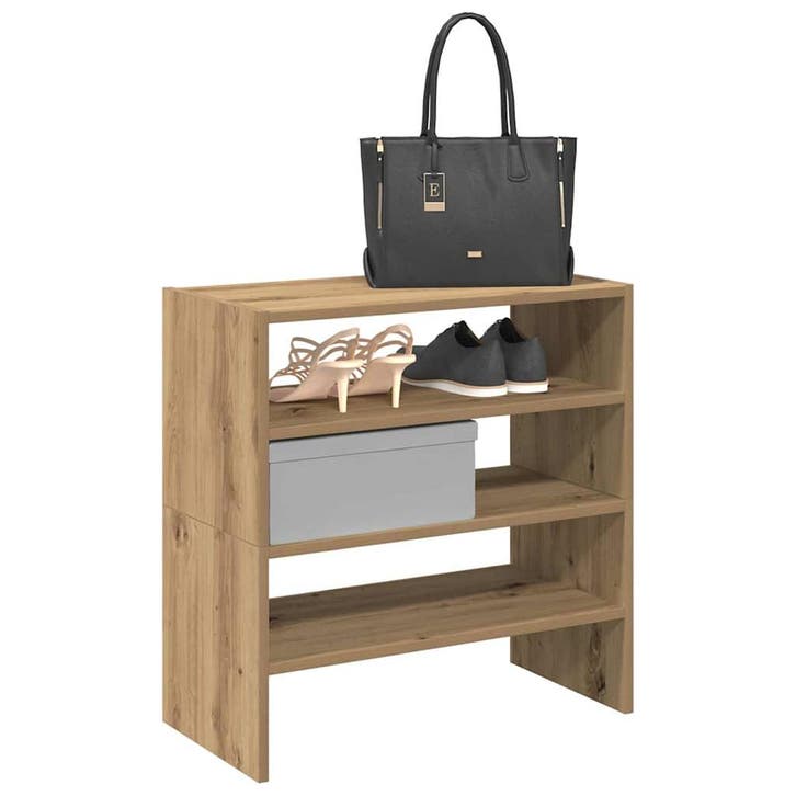vidaXL Schoenenrekken 2 st stapelbaar 60x30x30,5 cm, Huis en Inrichting, Kasten | Schoenenrekken, Nieuw, Verzenden