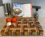 Luxe houten snijplank Spighetta Iepen / Purperhart / Maple, Verzenden, Nieuw