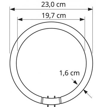 Traditionele ronde TL5 TL-buis 2GX13 22W/830 | 23cm, Ophalen of Verzenden, Nieuw