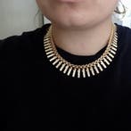 18 krt. Gouden Cleopatra collier. (Ketting), Sieraden, Tassen en Uiterlijk, Kettingen, Ophalen of Verzenden, Gebruikt, Overige kleuren
