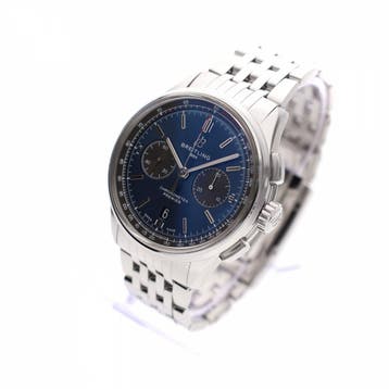 Breitling Premier B01 Chronograph 42mm AB0118A61C1A1; Aut..., Ophalen of Verzenden, Zo goed als nieuw, Staal, Overige merken