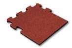 Rubber tegel 25 mm - 50 x 50 cm - Rood - Puzzelsysteem -, Tuin en Terras, Tegels en Klinkers, Verzenden, Nieuw