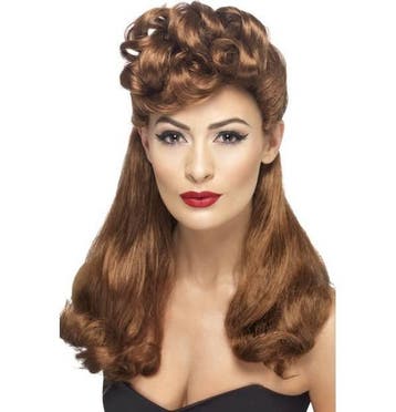 40s Vintage pruik Auburn, Ophalen of Verzenden, Nieuw