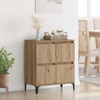 vidaXL Dressoir Artisan Eiken 60 x 35 x 70 cm Gemonteerd, Verzenden, Nieuw, Overige houtsoorten, Minder dan 50 cm