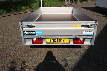 Hapert enkelasser plateauwagen aanhangwagen, Ophalen, Nieuw
