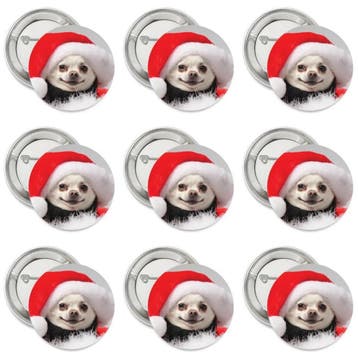 Button of magneet Joy, Love, Peace, Believe, Christmas, Verzenden, Nieuw, Versiering, Kerst of Sinterklaas