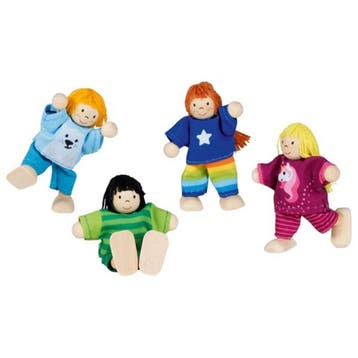 Goki houten poppenhuis poppen flexi van €15,99 voor €7,99, Ophalen of Verzenden, Nieuw