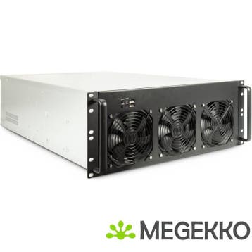 Inter-Tech 4F28 Rack Zwart, Zilver, Verzenden, Nieuw