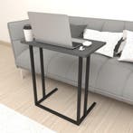 [en.casa] Bureau Högsby laptoptafel 65,5x60x35,5 cm antracie, Huis en Inrichting, Tafels | Bijzettafels, Verzenden, Nieuw