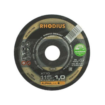 Haakse slijper Doorslijpschijf 115x1mm, Ophalen of Verzenden, Nieuw, Rhodius