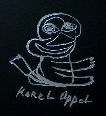 Karel Appel (1921-2006) - Abstracte Cobra Compositie, Antiek en Kunst, Kunst | Designobjecten