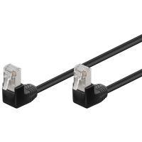 Cat5e 5 M Zwart UTP-kabel 2 x haaks, Computers en Software, Pc- en Netwerkkabels, Ophalen of Verzenden, Nieuw