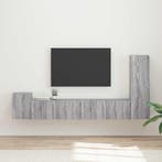 vidaXL Tv-meubelset Wandgemonteerd 3 pcs Grijs Sonoma, Minder dan 50 cm, Verzenden, 100 tot 150 cm, Nieuw