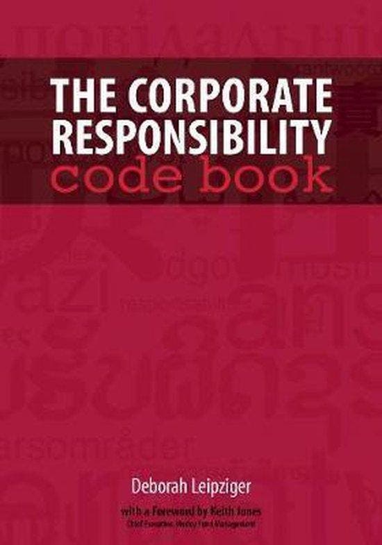 The Corporate Responsibility Code Book 9781874719786, Boeken, Taal | Engels, Zo goed als nieuw, Verzenden