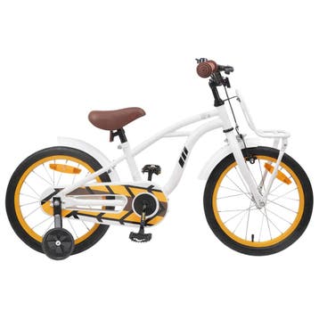 vidaXL Kinderfiets 16 Inch voor 4-6 jaar oud Wit, Verzenden, Nieuw