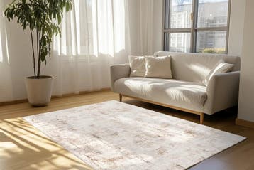 Modern Vloerkleed | Lyon | Abstract | Taupe | 120x170 cm, Verzenden, Nieuw