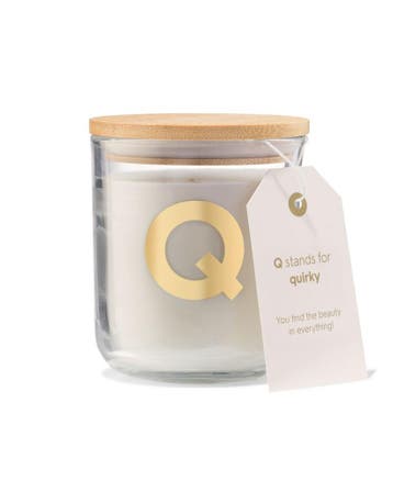HEMA Kaars in glas Ø8x10cm letter Q van €5.49 voor €4 sale, Verzenden, Nieuw