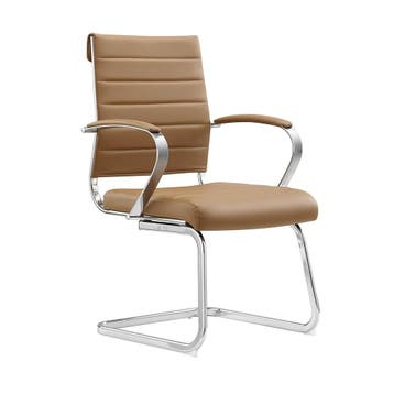 Design eetkamerstoel / vergaderstoel Cádiz - Cognac, Ophalen of Verzenden, Nieuw