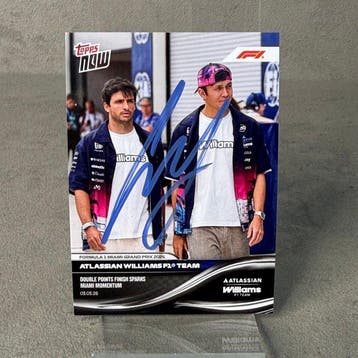 Williams - Topps Now - Miami GP 2026 Williams F1 Team Double, Verzamelen, Nieuw