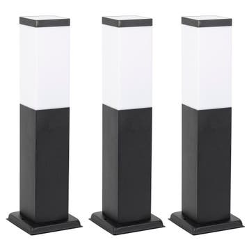 Stein set 3 stuks Tuinlamp zwart Tuinverlichting, Verzenden, Nieuw
