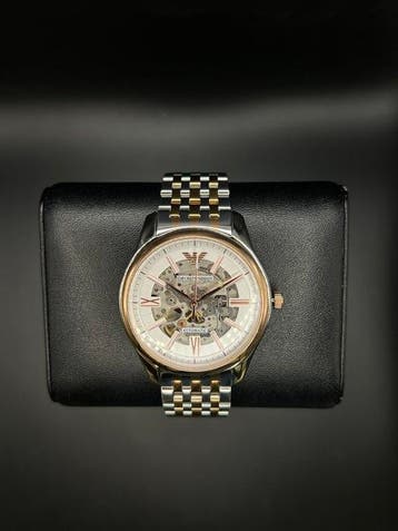 Emporio Armani - Two - Tone Stainless steel watch - Zonder, Sieraden, Tassen en Uiterlijk, Horloges | Heren, Nieuw
