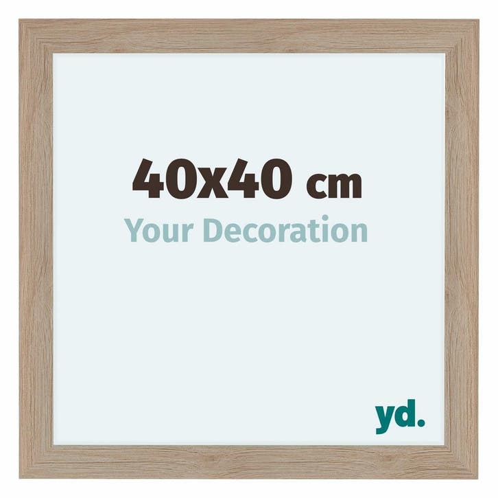 Fotolijst 40x40 cm - Eiken Licht - MDF - Como, Huis en Inrichting, Woonaccessoires | Lijsten, Nieuw, Verzenden