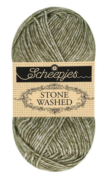 Scheepjes Stone Washed - 851 Chlorite Green - Katoen-mix G, Ophalen of Verzenden, Nieuw