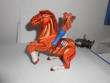 Made in Japan - Ruiter op een paard - Opwindbaar blikken