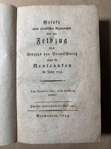 [Friedrich Christian Laukhard] / [Franz Heinrich Bispink] -, Antiek en Kunst