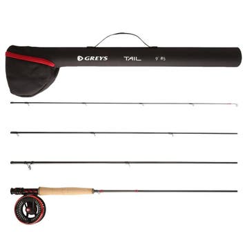 Greys Tail Combo Vliegvishengel Set 9ft (6wt), Watersport en Boten, Verzenden, Nieuw
