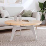 vidaXL Tafelblad rond Ø90x3 cm massief grenenhout, Huis en Inrichting, Tafels | Eettafels, Verzenden, Nieuw