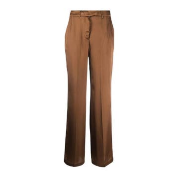 Semicouture • bruine satijnen broek • 34, Kleding | Dames, Broeken en Pantalons, Verzenden, Nieuw, Maat 34 (XS) of kleiner, Semicouture