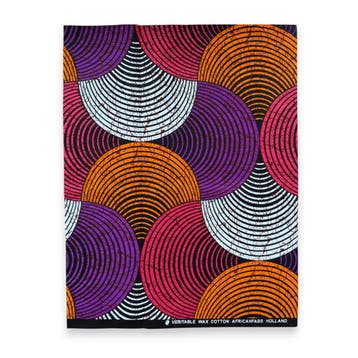 Fat Quarter Afrikaanse Wax Print Stof - Paars Oranje FTQ 870, Ophalen of Verzenden, Nieuw