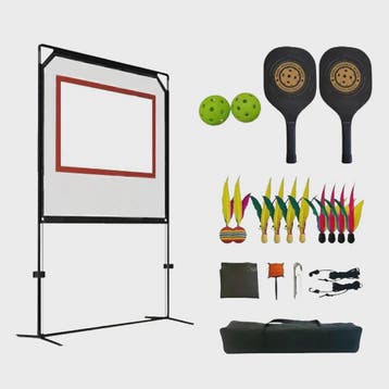Complete Badminton Set met Net, Palen, Rackets en Shuttles -, Verzenden, Nieuw