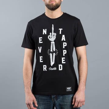 SCRAMBLE Never Tapped BJJ T Shirts Zwart BJJ Fightwear, Ophalen of Verzenden, Nieuw