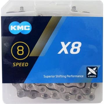 KMC Zilveren fietsketting - 6/7/8-speed - 114 schakels -..., Fietsen en Brommers, Fietsonderdelen, Ophalen of Verzenden, Nieuw