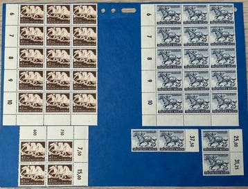 Duitsland - Germany Reich 1942 – Horse Racing semi-postals –, Gestempeld