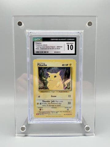 Pokémon Graded card - Pikachu Holo - CGC 10 - Sword & Shield, Nieuw