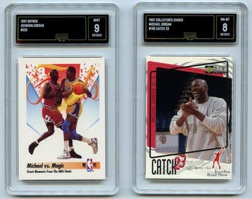 Skybox & Upper Deck - Lot of 2 - 1991 Magic vs Jordan & 1997, Nieuw