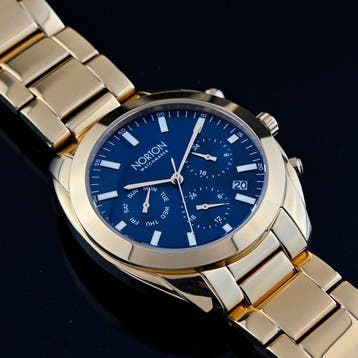 Norton - Gold Voyager GMT - Multifunzione - Solid Band -, Nieuw