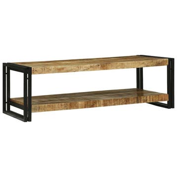 vidaXL Salontafel Bruin 120 x 50 x 38 cm Massief Mango Hout, Verzenden, Nieuw, Overige houtsoorten, 50 tot 100 cm