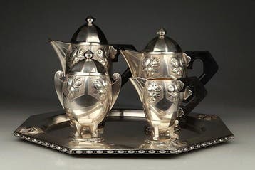 RameLPa - Koffie- en theeservies - Verzilverd, Antiek en Kunst