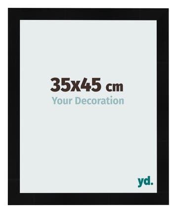 Fotolijst 35x45 cm - Zwart Hoogglans - MDF - Pisa, Verzenden, Nieuw