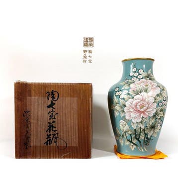 Vaas - Porselein - Japan - Toshoppo () Pioenvaas (Zonder