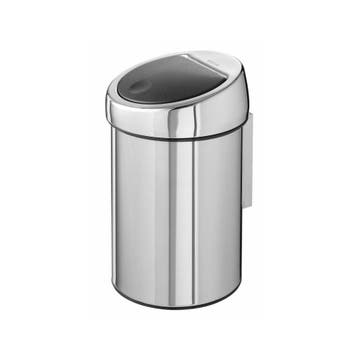 Brabantia Wandafvalemmertje Touch bin - RVS, Verzenden, Nieuw