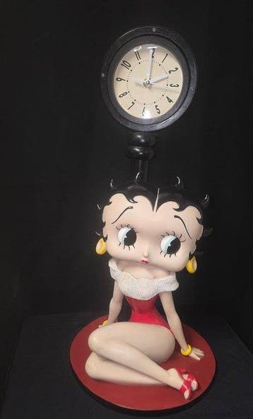 King Features Syndicate - Beeldje - Betty Boop Clock 52cm, Nieuw in verpakking
