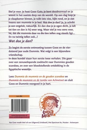 Dummie de mummie en de gouden scarabee; en de tombe van, Verzenden, Gelezen, Tosca Menten