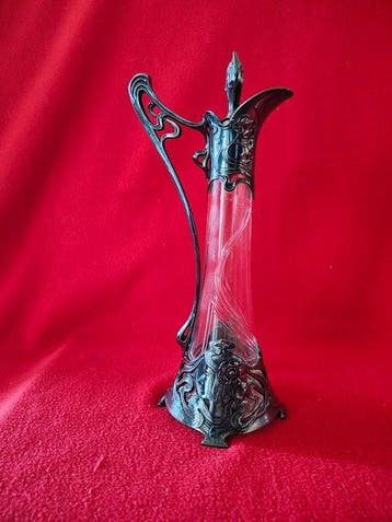 Plengoffer vaas - Glas - Likeurfles, Antiek en Kunst