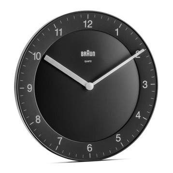 Braun BC 06 B Quarzwanduhr analog schwarz Kwartsklok Cirk..., Sieraden, Tassen en Uiterlijk, Sporthorloges, Verzenden, Nieuw, Braun