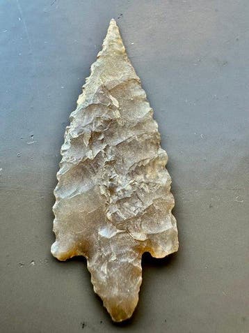 Prehistorie Silex. agaat Werktuig - 49 mm (Zonder, Antiek en Kunst